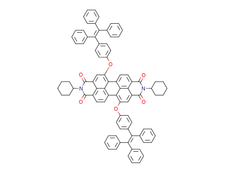 N,N'-dicyclohexyl-1,7-di(4-(1,2,2-triphenyl)-vinyl)-phenoxyperylene-3,4:9,10-tetracarboxylic bisimide