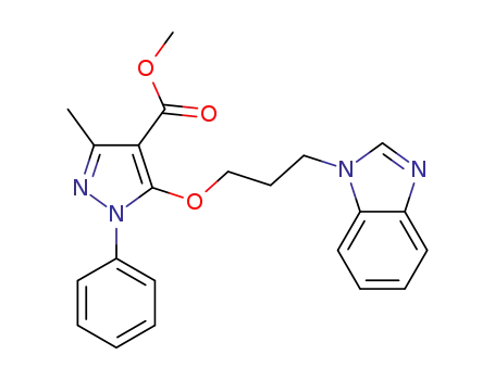 5-(3-benzimidazol-1-yl-propoxy)-3-methyl-1-phenyl-1H-pyrazole-4-carboxylic acid methyl ester