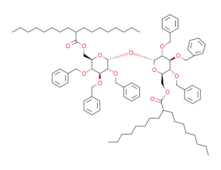 6,6'-bis-O-(2-octyldecanoyl)-2,3,4,2',3',4'-hexabenzyl-α,α'-trehalose