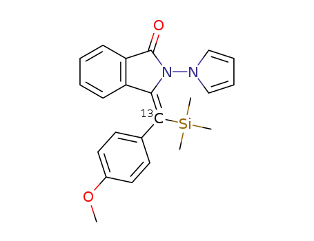 (<SUP>13</SUP>C)-(Z)-3-((4-methoxyphenyl)(trimethylsilyl)methylene)-2-(1H-pyrrol-1-yl)isoindolin-1-one