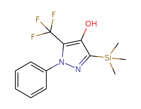 1-phenyl-5-trifluoromethyl-3-trimethylsilyl-1H-pyrazol-4-ol