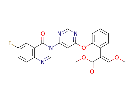 2-{2-[6-(6-fluoro-4-oxo-4H-quinazolin-3-yl)-pyrimidin-4-yloxy]phenyl}-3-methoxy-acrylic acid methyl ester