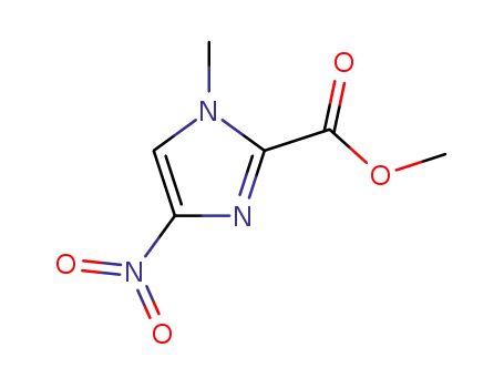 Molecular Structure of 169770-25-6 (METHYL 1-METHYL-4-NITRO-1H-IMIDAZOLE-2-CARBOXYLATE)