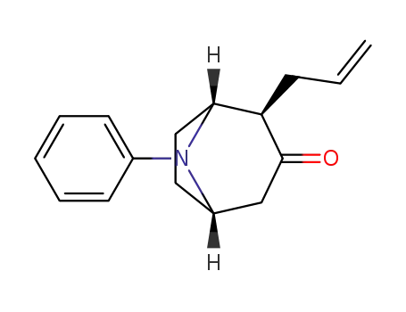 2-allyl-8-phenyl-8-azabicyclo[3.2.1]octan-3-one