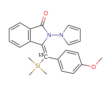 (<SUP>13</SUP>C)-(E)-3-((4-methoxyphenyl)(trimethylsilyl)methylene)-2-(1H-pyrrol-1-yl)isoindolin-1-one