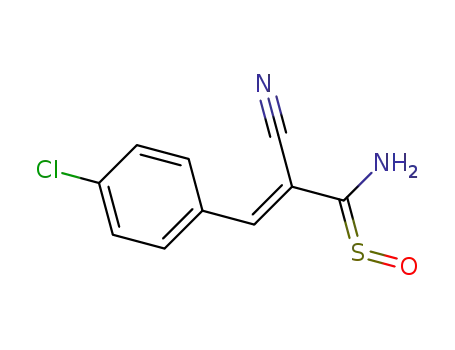 (E)-3-(4-chlorophenyl)-2-cyano-1-iminioprop-2-ene-1-sulfenate