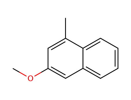 Molecular Structure of 57404-87-2 (Naphthalene, 3-methoxy-1-methyl- (9CI))