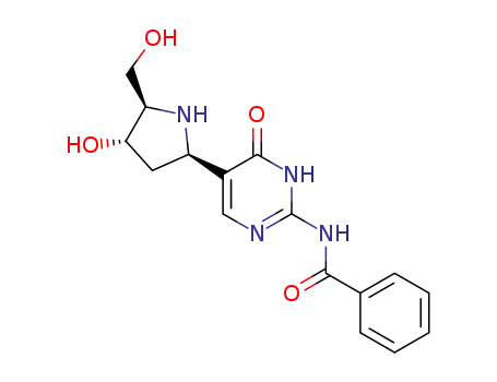 Benzamide,
N-[1,4-dihydro-5-[(2R,4S,5R)-4-hydroxy-5-(hydroxymethyl)-2-pyrrolidinyl
]-4-oxo-2-pyrimidinyl]-