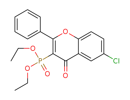 diethyl (6-chloro-4-oxo-2-phenyl-4H-chromen-3-yl)phosphonate
