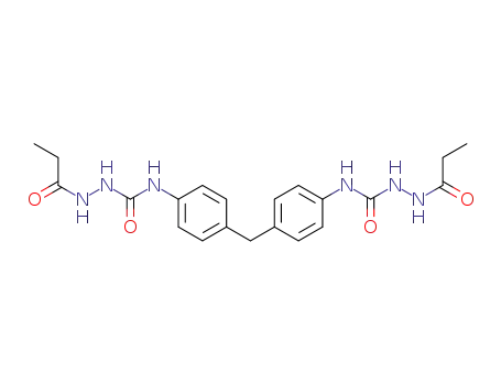 Molecular Structure of 1370340-16-1 (propanoic acid 1,1'[2,2'-[methylenebis(4,1-phenyleneiminocarbonyl)]dihydrazide])