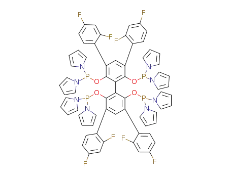 3,3',5,5'-tetra(2,4-difluorophenyl)-2,2',6,6'-tetra((di-1-pyrrolylphosphino)oxy)-1,1'-biphenyl