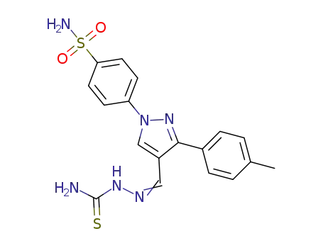 2-({1-[4-(aminosulfonyl)phenyl]-3-(4-methylphenyl)-1H-pyrazol-4-yl}methylidene)-1-hydrazinecarbothioamide