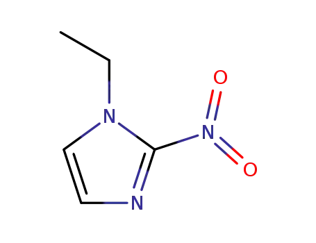 Molecular Structure of 10045-33-7 (1H-Imidazole, 1-ethyl-2-nitro-)
