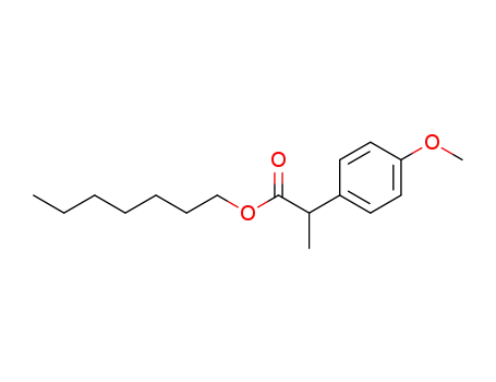 Molecular Structure of 1396689-70-5 (heptyl 2-(4-methoxyphenyl)propanoate)