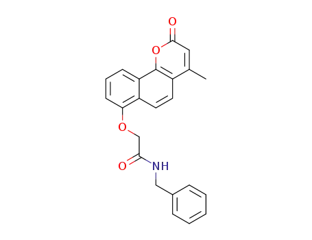 N-benzyl-2-(4-methyl-2-oxo-2H-benzo[h]chromen-7-yloxy)acetamide