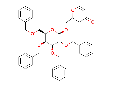 (2,3-dihydro-4-oxo-4H-pyran-2-yl)methyl 2,3,4,6-tetra-O-benzyl-β-D-galactopyranoside