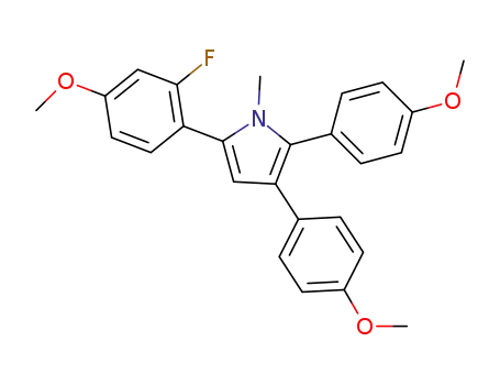 5-(2-fluoro-4-methoxyphenyl)-2,3-bis(4-methoxyphenyl)-1-methyl-1H-pyrrole