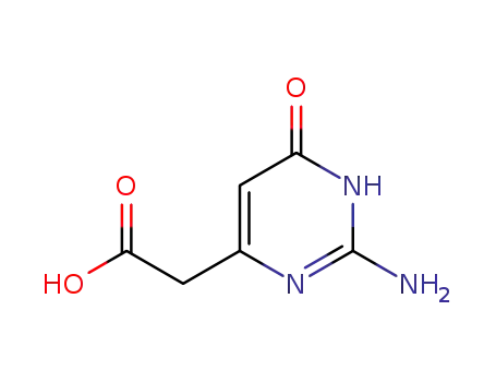 Molecular Structure of 6943-68-6 (4-Pyrimidineacetic acid, 2-amino-1,6-dihydro-6-oxo- (9CI))