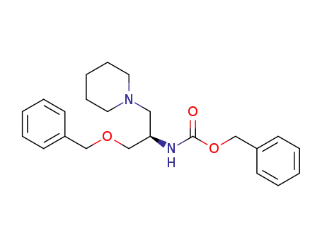 (R)-benzyl 1-(benzyloxy)-3-(piperidin-1-yl)propan-2-ylcarbamate