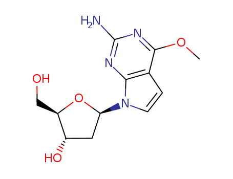 2-AMINO-4-METHOXY-7-(BETA-D-2-DEOXYRIBOFURANOSYL)PYRROLO[2,3-D]PYRIMIDINE