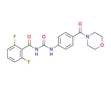 2,6-difluoro-N-(4-(morpholine-4-carbonyl)phenylcarbamoyl)benzamide