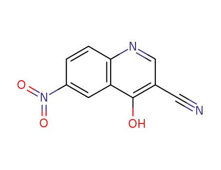 Molecular Structure of 2305-65-9 (6-nitro-4-oxo-1,4-dihydroquinoline-3-carbonitrile)