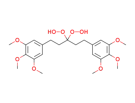 3,3-dihydroperoxy-1,5-bis(3',4',5'-trimethoxyphenyl)pentane