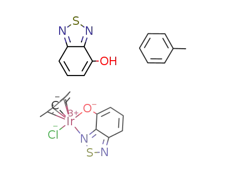 [IrClCp*(4-hydroxy-2,1,3-benzothiadiazole-H)]*(4-hydroxy-2,1,3-benzothiazole)*toluene