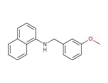 Molecular Structure of 1019516-59-6 (N-(3-methoxybenzyl)naphthalen-1-amine)