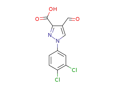 1-(3,4-dichlorophenyl)-4-formyl-1H-pyrazole-3-carboxylic acid