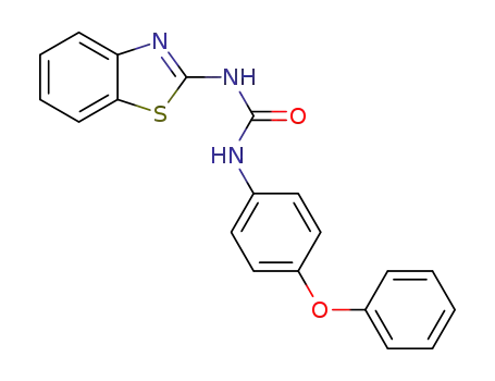 Molecular Structure of 218136-20-0 (1-(benzo[d]thiazol-2-yl)-3-(4-phenoxyphenyl)urea)