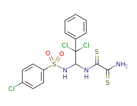 N-[2,2-dichloro-1-(4-chlorophenylsulfonylamino)-2-phenylethyl]ethanedithioamide