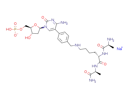 C<sub>28</sub>H<sub>42</sub>N<sub>8</sub>O<sub>10</sub>P<sup>(1-)</sup>*Na<sup>(1+)</sup>