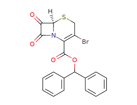 (R)-3-Bromo-7,8-dioxo-5-thia-1-aza-bicyclo[4.2.0]oct-2-ene-2-carboxylic acid benzhydryl ester