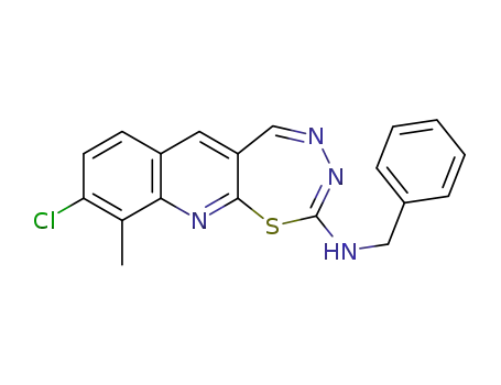 9-chloro-N-benzyl-10-methyl-[1,3,4]thiadiazepino[7,6-b]quinolin-2-amine