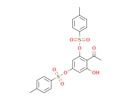 Molecular Structure of 68097-14-3 (4-acetyl-5-hydroxy-1,3-phenylene bis(4-methylbenzenesulfonate))