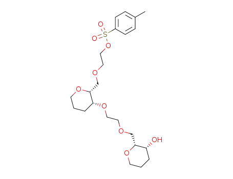 2-[((2R,3R)-3-{2-[((2R,3R)-3-hydroxy(tetrahydro-2H-pyran-2-yl))methoxy]ethoxy}-tetrahydro-2H-pyran-2-yl)methoxy]ethyl 4-methylbenzenesulfonate