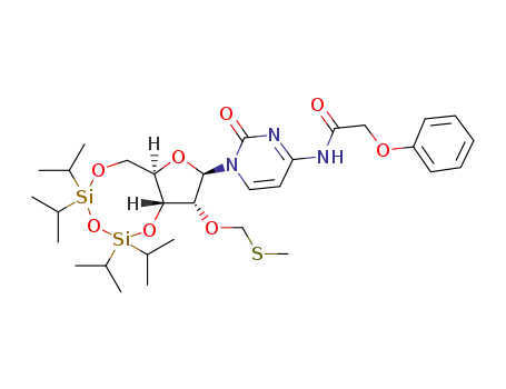 N<sup>4</sup>-phenoxyacetyl-3’,5’-O-(1,1,3,3-tetraisopropyldisiloxane-1,3-diyl)-2’-O-(methylthiomethyl)cytidine