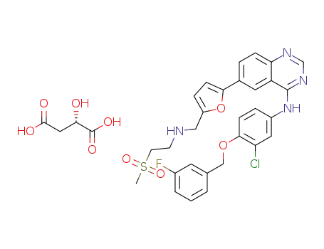Molecular Structure of 1092929-16-2 (lapatinib mono-L-malate)