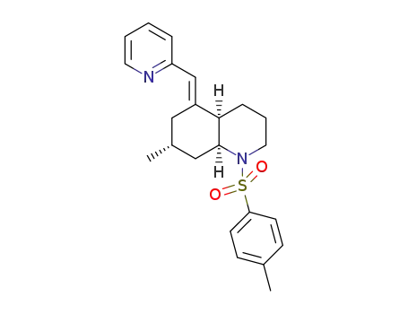 (E)-(4aR,7R,8aS)-7-methyl-1-[(4-methylbenzene)sulfonyl]-5-(pyridin-2-ylmethylidene)decahydroquinoline