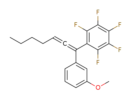 1,2,3,4,5-pentafluoro-6-{1-(3-methoxyphenyl)hepta-1,2-dien-1-yl}benzene