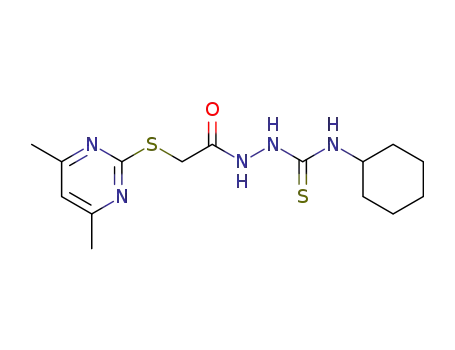 4-cyclohexyl-1-[(4,6-dimethylpyrimidin-2-ylthio)acetyl]thiosemicarbazide