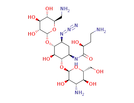 Molecular Structure of 1448168-07-7 (3-C-azido amikacin)