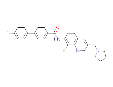 4'-fluoro-N-[8-fluoro-3-(1-pyrrolidinylmethyl)-7-quinolinyl]-[1,1'-biphenyl]-4-carboxamide