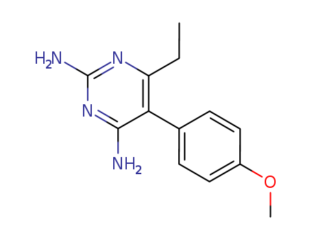 2,4-Pyrimidinediamine, 6-ethyl-5-(4-methoxyphenyl)-