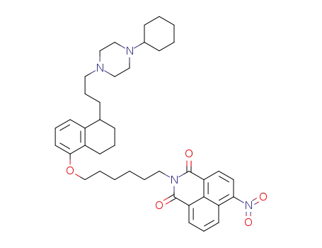 2-(6-{1-[3-(4-cyclohexylpiperazin-1-yl)propyl]-1,2,3,4-tetrahydronaphthalen-5-yloxy}hexyl)-6-nitro-1H-benzo[de]isoquinoline-1,3(2H)-dione