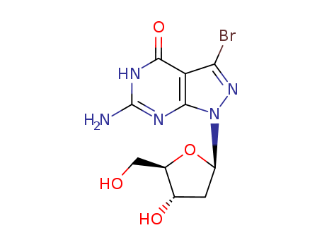 6-Amino-3-bromo-1-(2-deoxy-β-D-erythro-pentofuranosyl)-1,5-dihydro-4H-pyrazolo[3,4-d]pyrimidin-4-one
