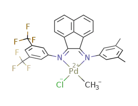 [PdCl(CH<sub>3</sub>)((3,5-(CF<sub>3</sub>)3C<sub>6</sub>H<sub>3</sub>)(3,5-(CH<sub>3</sub>)2C<sub>6</sub>H<sub>3</sub>)acenaphthenequinonediimine)]