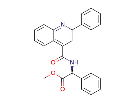 Molecular Structure of 174635-52-0 ((+)-(S)-N-[α-(methoxycarbonyl)benzyl]-2-phenylquinoline-4-carboxamide)