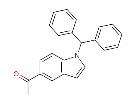 Molecular Structure of 146327-27-7 (5-acetyl-1-(diphenylmethyl)indole)